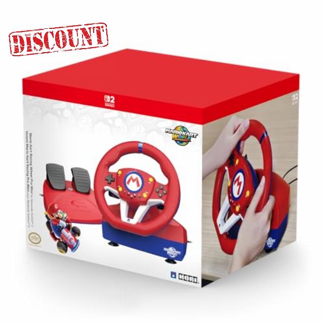 HORI Mario Kart Racing Wheel Pro Mini for Nintendo Switch 2 - Officially Licensed By Nintendo