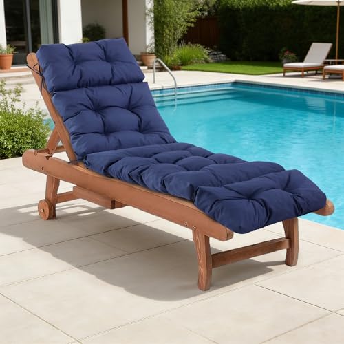 Waterproof & Fade Resistant Patio Lounge Chair Cushions for Outdoor Furniture