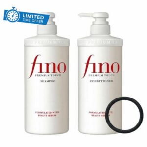 Fino Premium Touch Shampoo and Conditioner Set - J-Beauty Salon Grade Deep Repair Duo for Dry