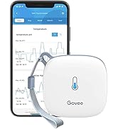 Govee Bluetooth Hygrometer Thermometer, Wireless Thermometer, Mini Humidity Sensor with Notificat...