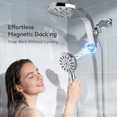 8 Spray Handheld and Rainfall Showerhead