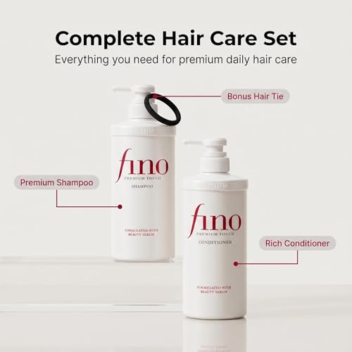 Damaged & Frizzy Hair - Includes Exclusive Hair Tie - 550ml + 550ml (Total 37.2 fl oz)