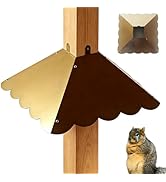 Firmlly Upgraded Classic Black Metal Squirrel Baffle for 4x4 Post, 17 Inch for Bird Feeder Pole |...