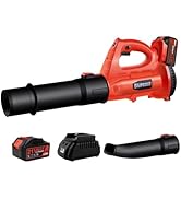 Blütezeit Retractable Garden Hose Reel, 1/2'' x 65ft+6ft Hose Reel Wall Mount with 9 Function Noz...