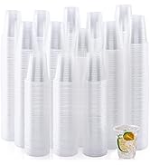 Turbo Bee 420 Pack 16oz Clear Disposable Plastic Cups,Cold/Hot Drinking Cups,Transparent Plastic ...