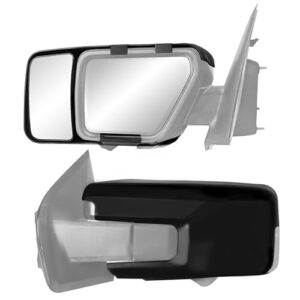 K SOURCE Snap & Zap 81860 Custom Fit Towing Mirror for 2021 up F150