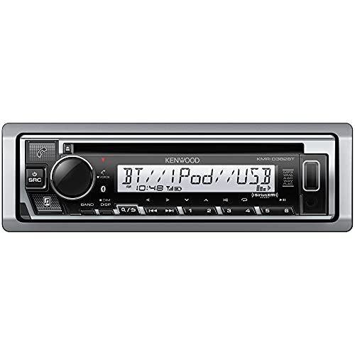 KENWOOD KMR-D382BT (50W x 4Ch) Single Din Car/Marine Stereo Head Unit with Bluetooth
