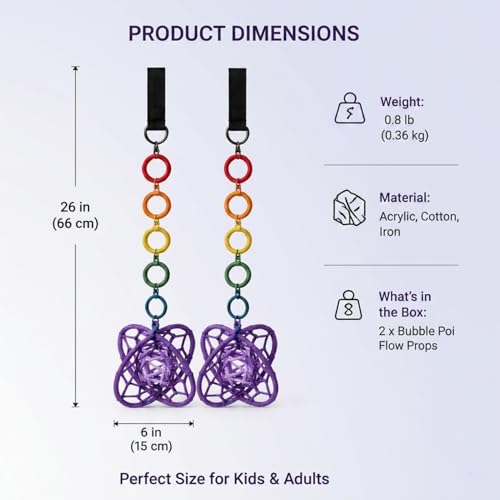 Colorful Circus Bubble Wands for Kids & Adults