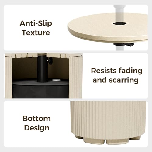 All Weather Umbrella Side Table Base