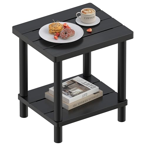 2-Tier Small Outdoor Table for Patio