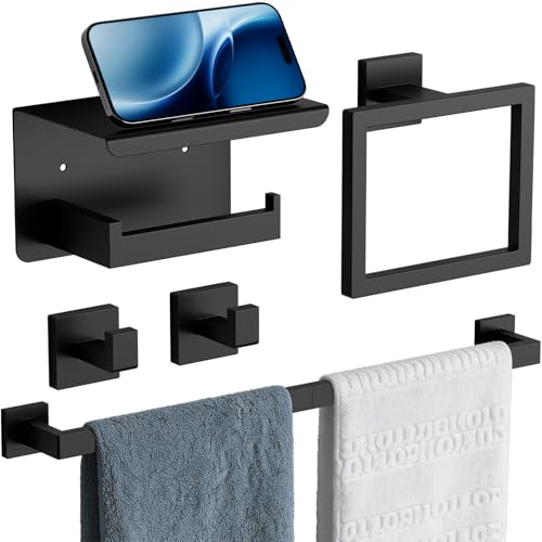 24" Bathroom Hardware Kit | Total 26 Inch Towel Racks for Bathroom Wall Mounted