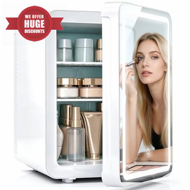 Kikihouse 16L/20L Skincare Fridge with LED Mirror