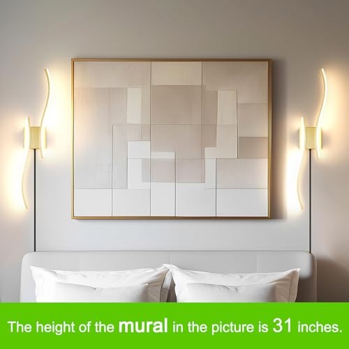 Gold Dimmable LED Wall Light with Remote Control
