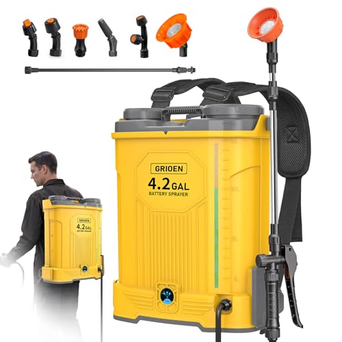 Yard Garden Sprayer (No Battery) with Visible Water Level for Lawn