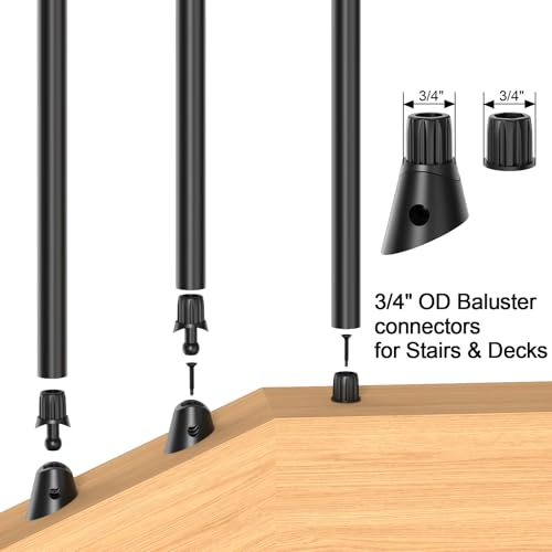 Black Metal Deck Balusters Staircase Spindles