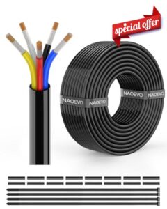 NAOEVO 14 Gauge Wire 5 Conductor Electrical Wire