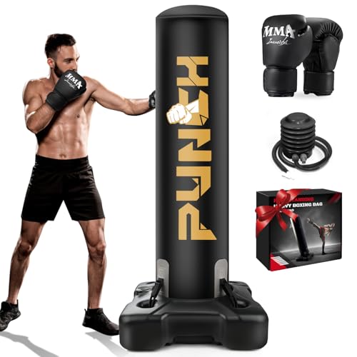 Heavy Boxing Bag with Stand for Adult Teens