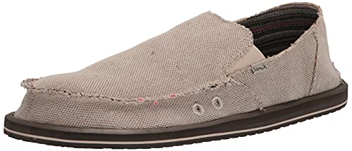Sanuk Mens Hemp Sidewalk Surfer | High Rebound Comfort Footbed | Slip On Shoes for Men | Men's Slip-on Loafers
