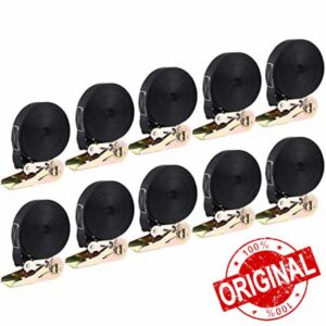 LIFERUN 10-Pack 1 in x 20 ft Endless Ratchet Straps
