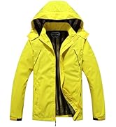 MAOYSSEN Outdoor Men's Waterproof Raincoat Windbreaker Lightweight Rain Jacket with Detachable Hood