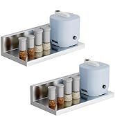 Chingoo Food Truck Fold Down Shelf, 36" x 12" Stainless Steel Prep Shelf for Concession Trailer &...