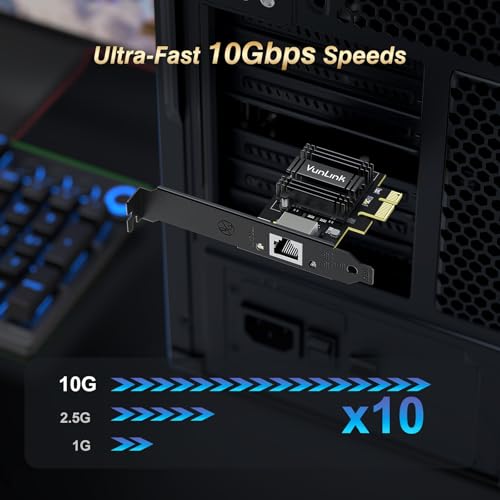VunLink 10GbE RJ45 Ethernet Card with Realtek RTL8127AT