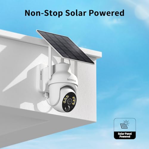 2 Pack 360° View Pan/Tilt WiFi Security Camera Outside with Color Night Vision
