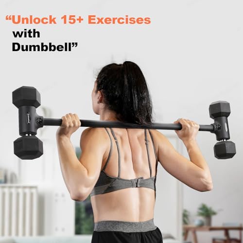 Transform Dumbbells to Barbell Bar