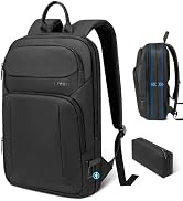 Lixiin Business Backpack for Men Slim Lightweight Laptop Backpack Water Resistant Small Office Ba...