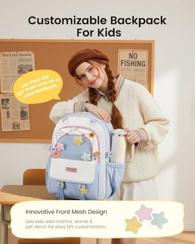 Cute Lightweight Bookbag with Star Charm
