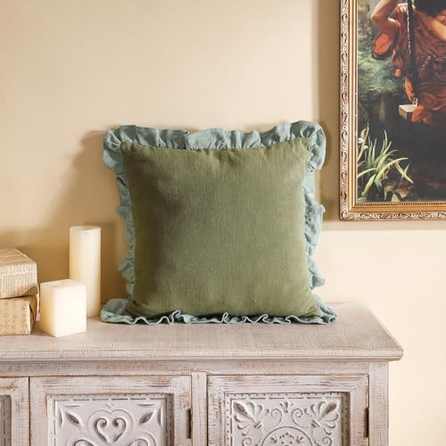 18"x18"-Kubum | Decorative Pillow Cover for Couch Living Room Bedroom Sofa