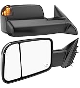 Heated Tow Mirrors Compatible with 2014 2015 2016 2017 2018 Chevy Silverado & GMC Sierra 1500, 20...