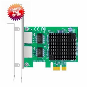 GLOTRENDS ST7470 2-Port 2.5Gb RJ45 Network Card with 2 x I226-V Controllers