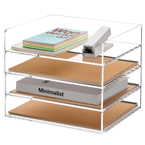 Clear Paper Letter Tray