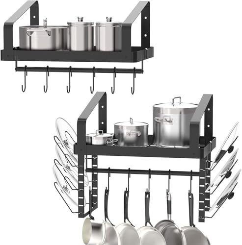 with Towel Bar and Pots Pans Lids Organizer