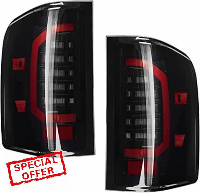 LED Tail Lights Compatible with 2007-2013 Chevy Silverado 1500 2007-2014 Silverado 2500 HD/3500 HD