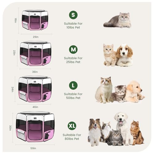 Foldable Exercise Play Tent Kennel Crate