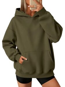 ATHMILE Womens Oversized Hoodies Fleece Sweatshirts Long Sleeve Sweaters Pullover Fall Clothes with Pocke
