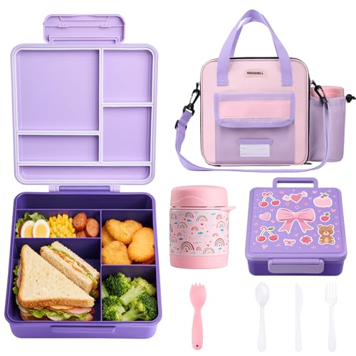 Snack Container with Insulated Bag Lunchbag for Girls