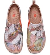 UIN Women's Slip Ons Lightweight Sneakers Walking Casual Loafers Art Painted Travel Funny Holiday...
