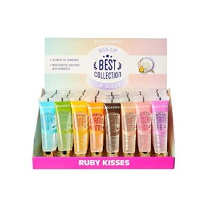 Ruby Kisses Broadway Vita-Lip Clear Lip Gloss (48 Pack)