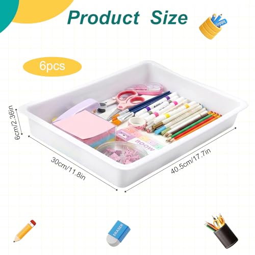 Large Letter Size Flat Storage Bins for School & Office