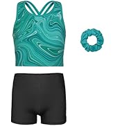 JOYSTREAM Gymnastics Leotards for Girls with shorts Tumbling Dance Cross Back Unitards Activewear