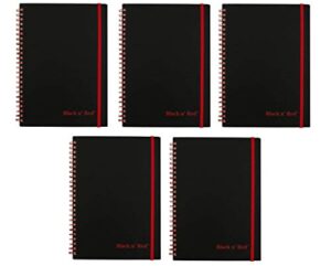 Black n' Red Twin Wire Poly Cover Notebook