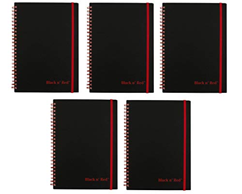 Black n' Red Twin Wire Poly Cover Notebook