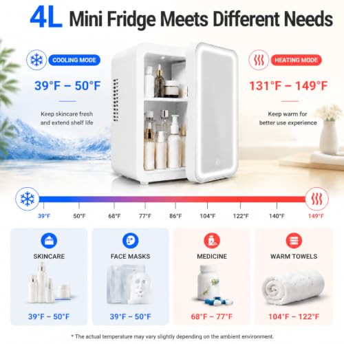Mini Fridge for Skin Care