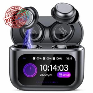 Sleep Earbuds Bluetooth 5.4 in Ear Touch Screen Sleep Headphones