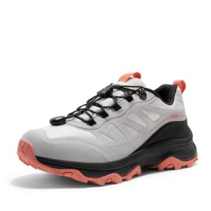 NORTIV 8 Women's Waterproof Hiking Shoes Quick Laces Outdoors Walking Trekking Camping Tennis Sneakers Canyo