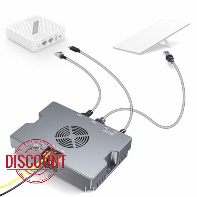 EDUP® 350W 5-in-1 StarLink PoE Injector for Starlink Standard 4 /4X/Gen 3 | 52V 6A Gigabit Power Adapter
