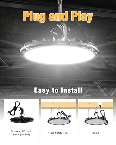 IP65 Waterproof Commercial Bay Lighting for Warehouse Factory Barn Shop - UL Listed